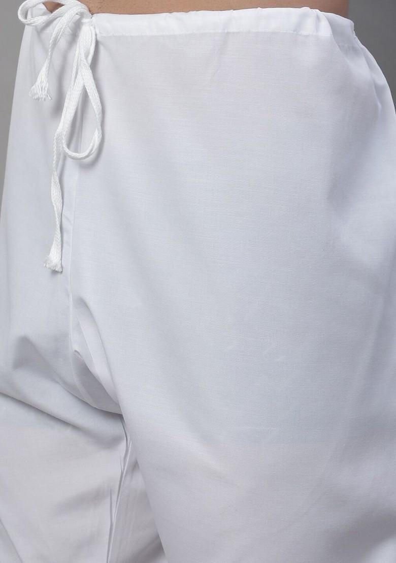 Sea Green Ethnic Motifs Poly Blend Kurta Set For Men