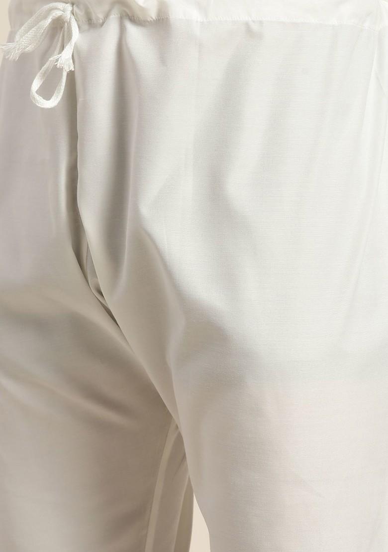 Mustard Ethnic Motifs Poly Blend Kurta Set For Men