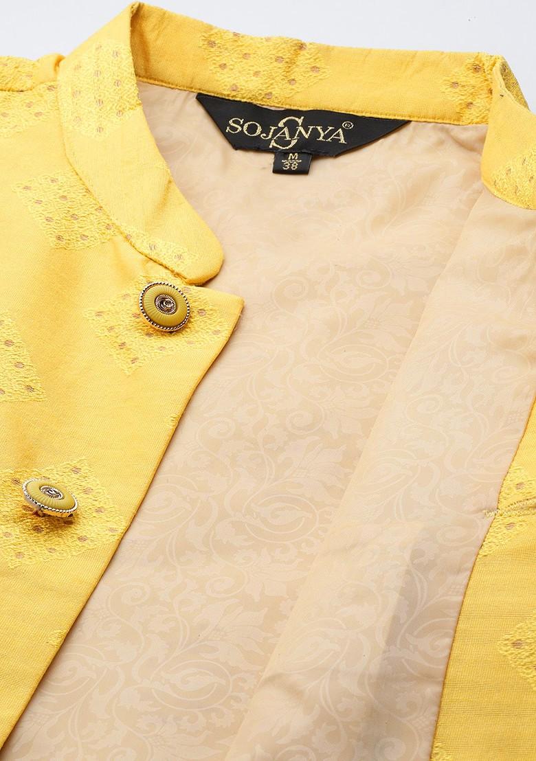 Maroon Solid Cotton Kurta Set For Men