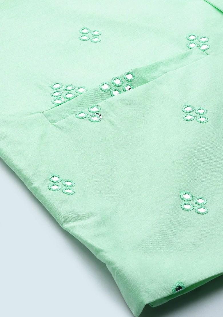 Black Solid Poly Blend Kurta Set For Men