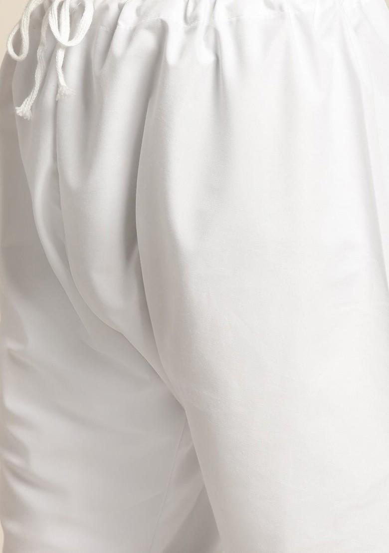 Mustard Checked Cotton Kurta Set For Men