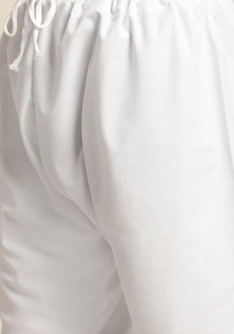 Mustard Checked Cotton Kurta Set For Men