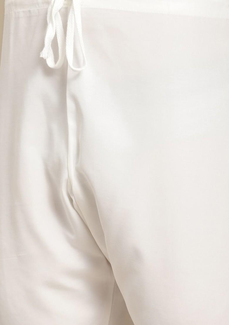 Yellow Mirror Work Poly Blend Kurta Set For Men