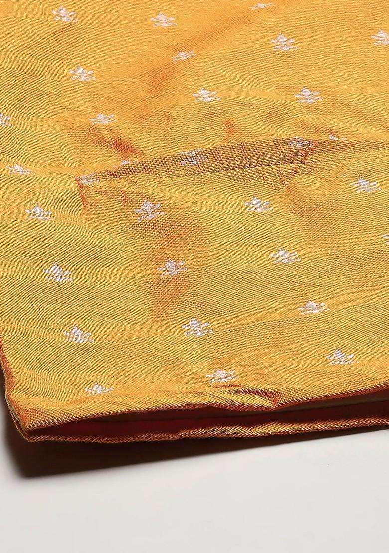 Black Ethnic Motifs Cotton Kurta Set For Men