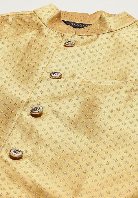 Black Chikankari Cotton Kurta Set For Men