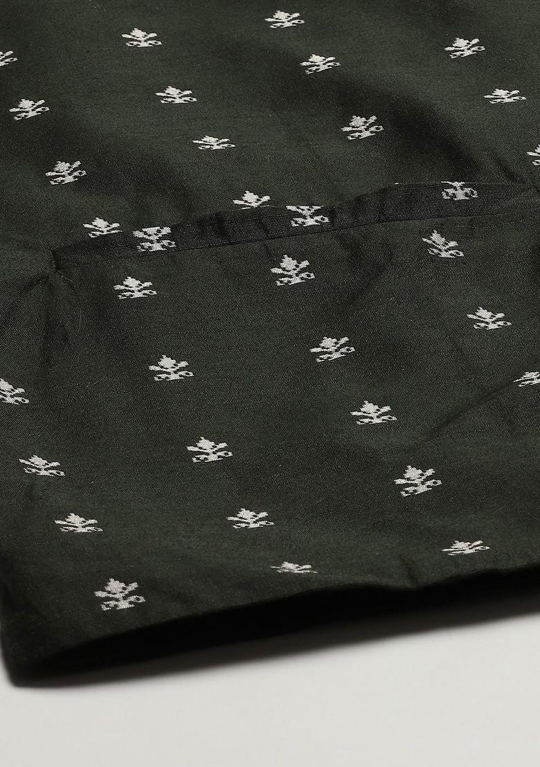 Cream Chikankari Cotton Kurta Set For Men