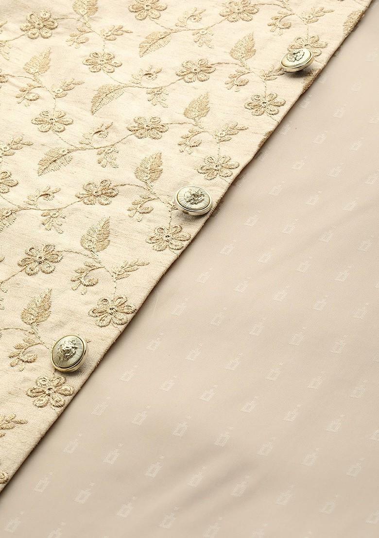 Black Solid Cotton Kurta Set For Men