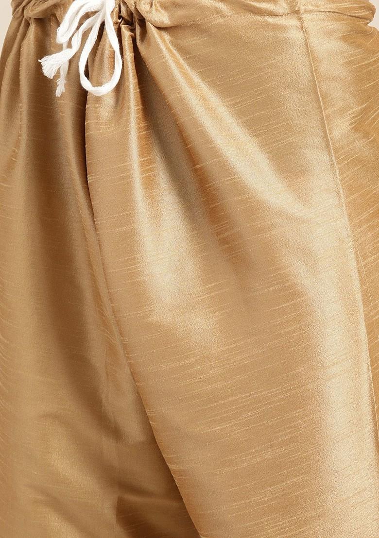 Sea Green Solid Poly Blend Kurta Set For Men