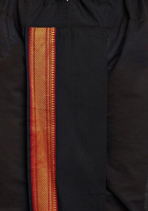 Green Solid Poly Blend Kurta Set For Men