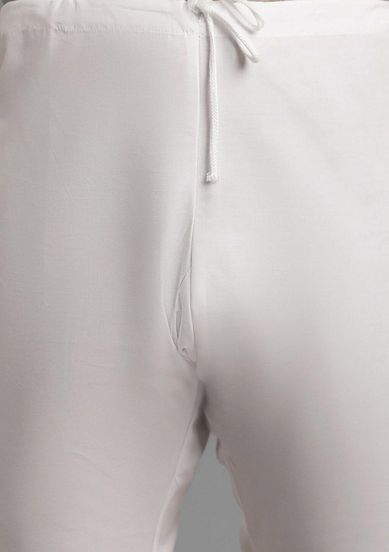 Maroon Embroidered Cotton Kurta Set For Men