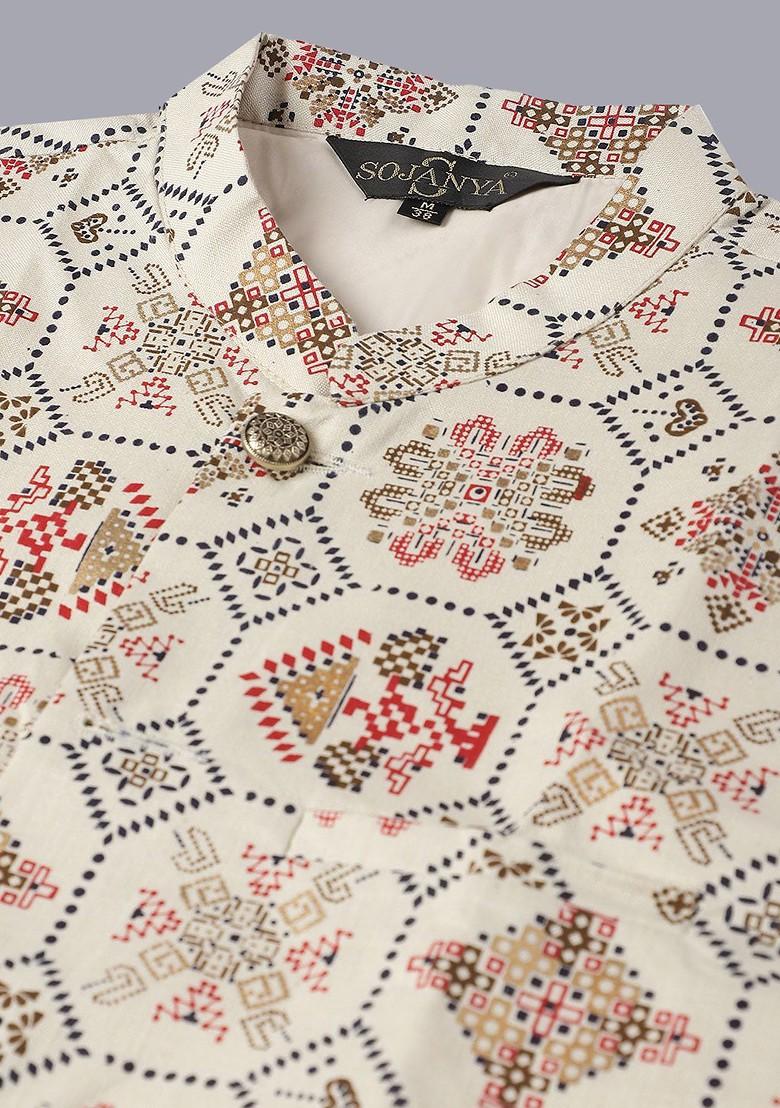 Lime Green Embroidered Cotton Kurta Set For Men