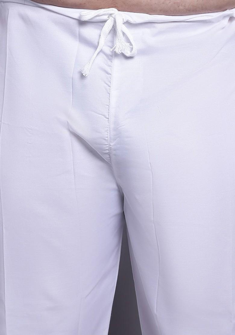 Mustard Printed Cotton Kurta Set For Men