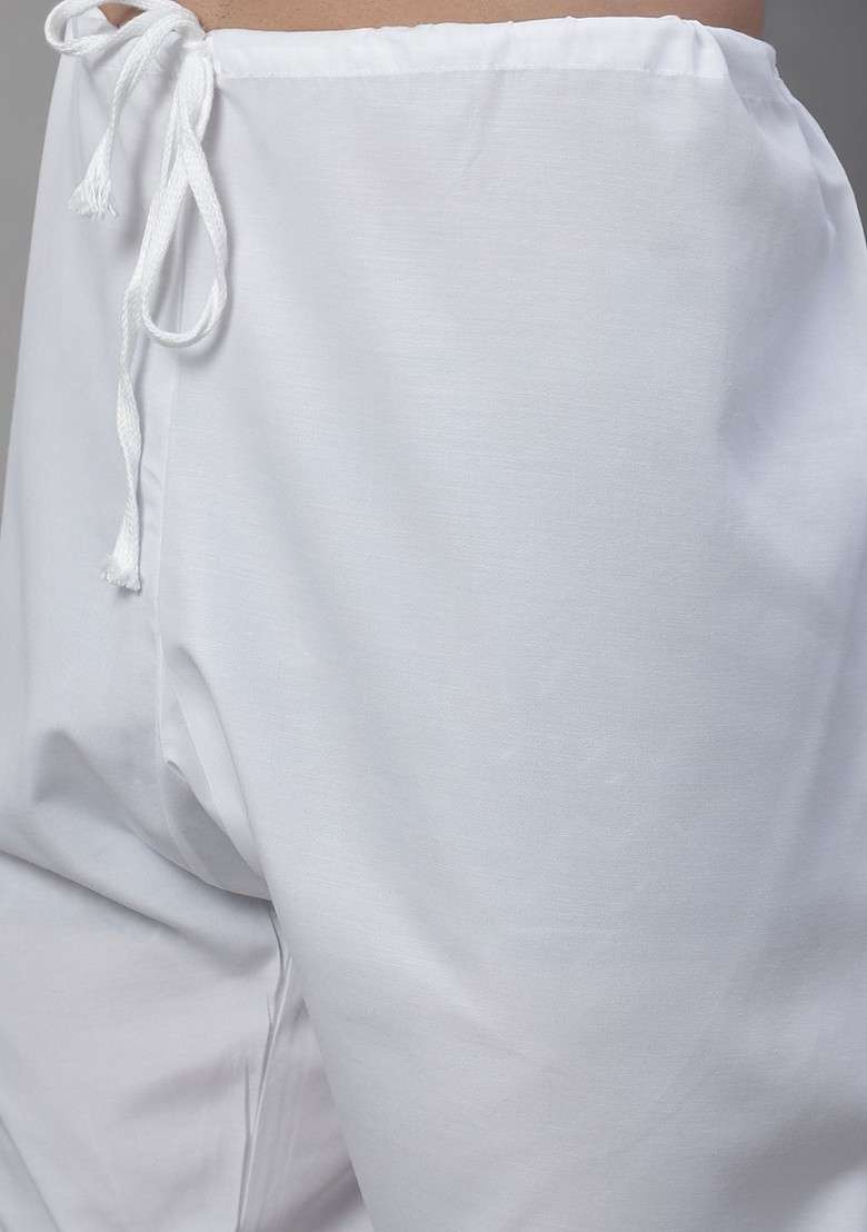 Maroon Embroidered Cotton Kurta Set For Men - Indya