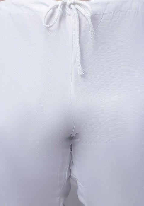 Black Embroidered Cotton Kurta Set For Men