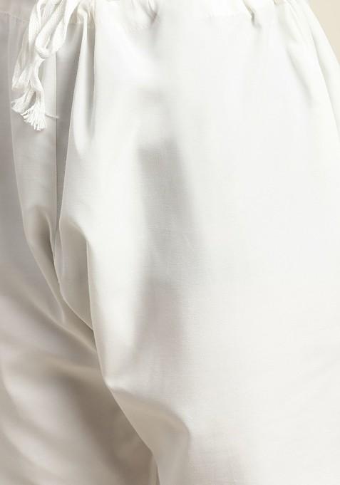 Black Mirror Work Poly Blend Kurta Set For Men