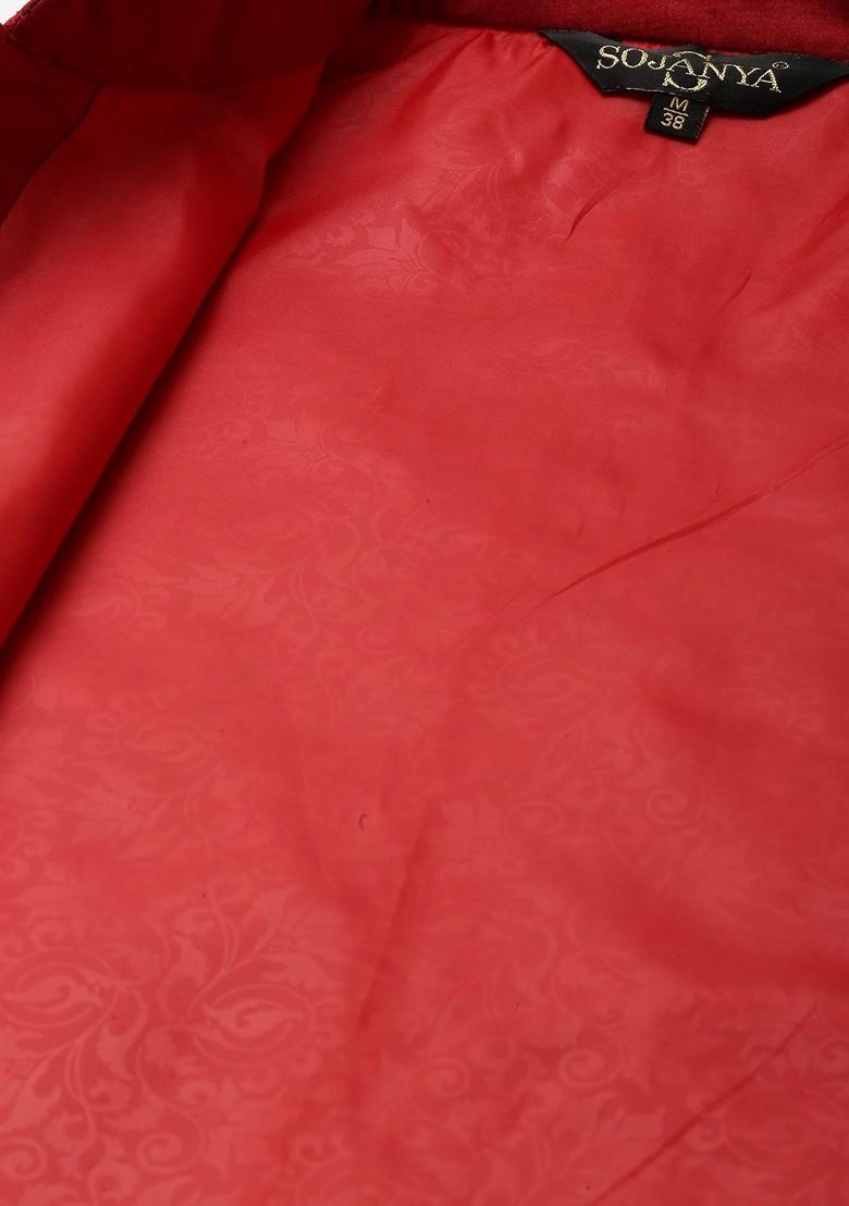 Green Mirror Work Cotton Kurta Set For Men