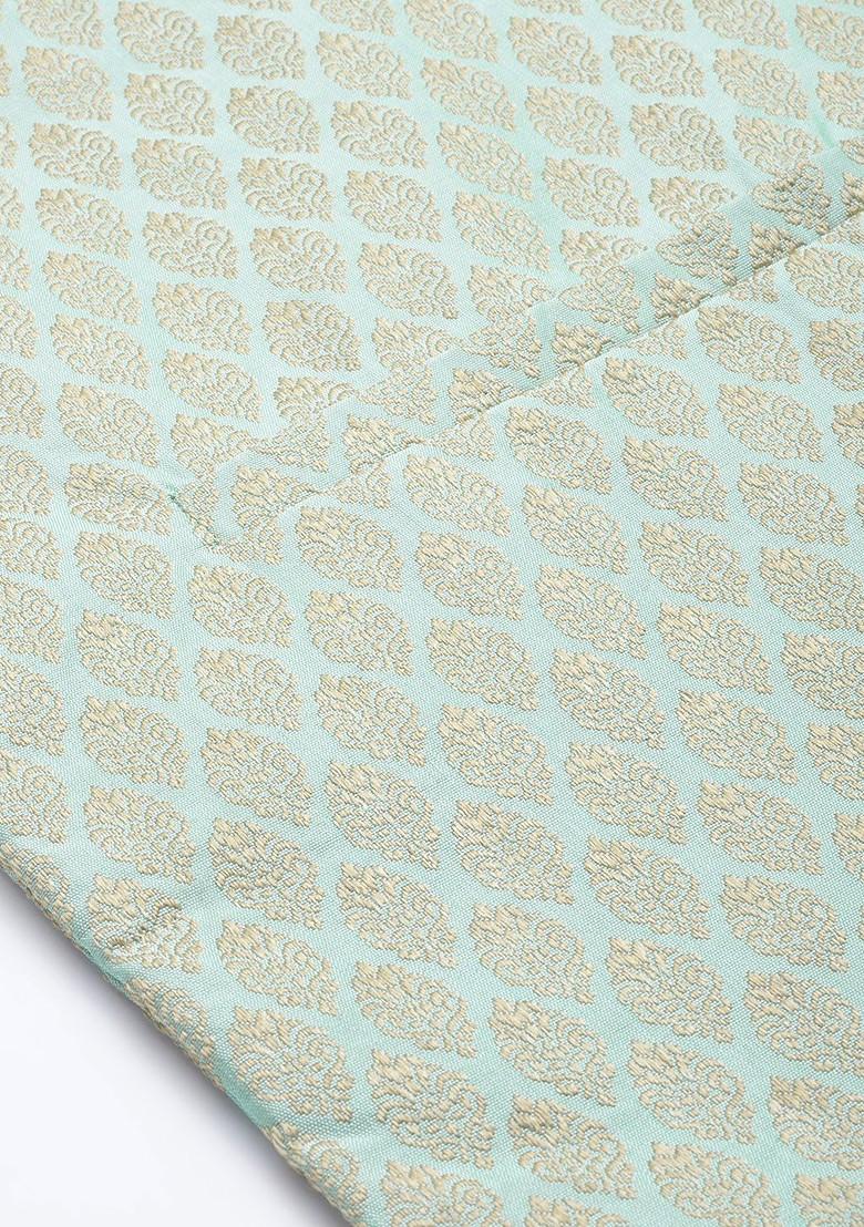 Pink Solid Poly Blend Kurta Set For Men