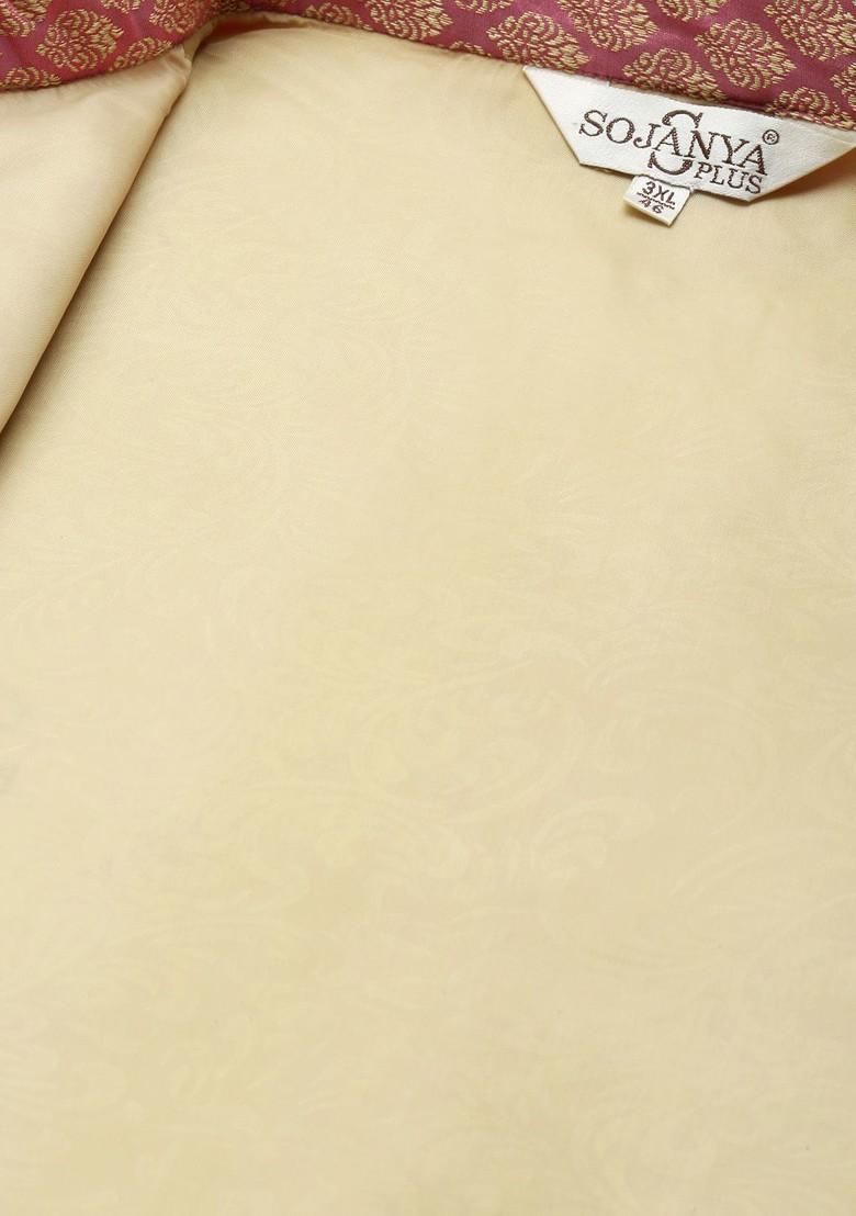 Black Solid Cotton Kurta Set For Men