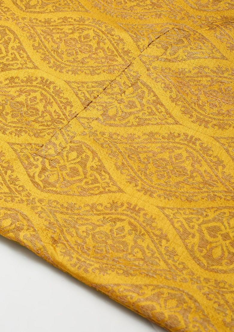 Black Solid Cotton Kurta Set For Men