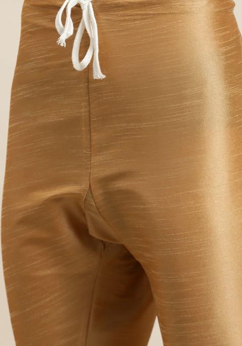 Sea Green Solid Poly Blend Kurta Set For Men