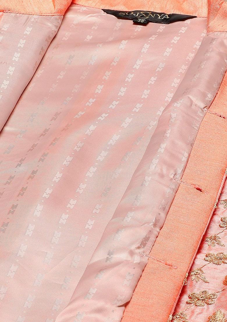 Black Ethnic Motifs Cotton Kurta Set For Men