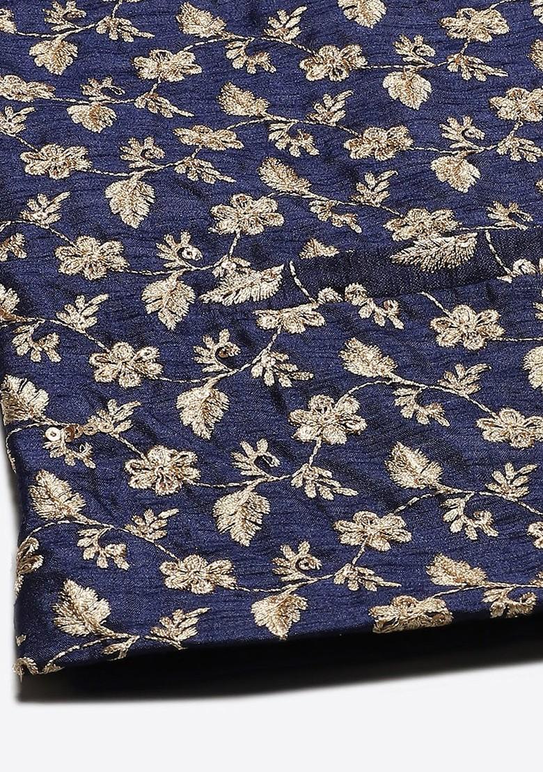 Cream Chikankari Cotton Kurta Set For Men