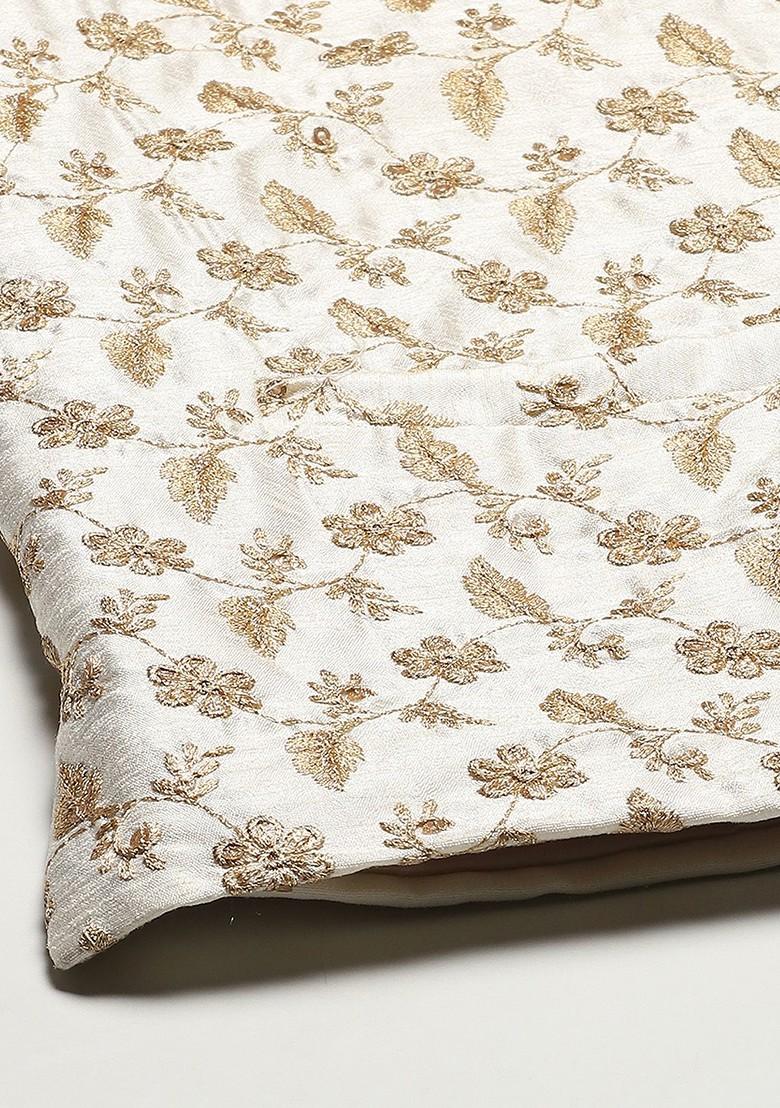 Black Chikankari Cotton Kurta Set For Men