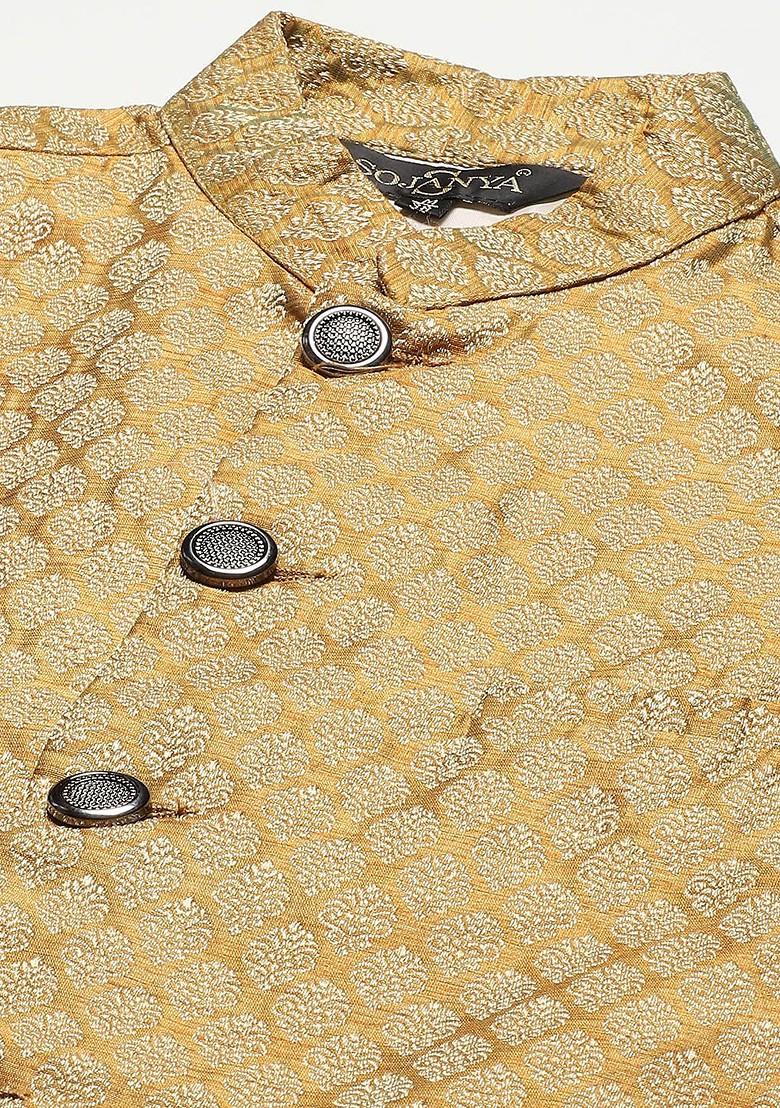 Black Chikankari Cotton Kurta Set For Men