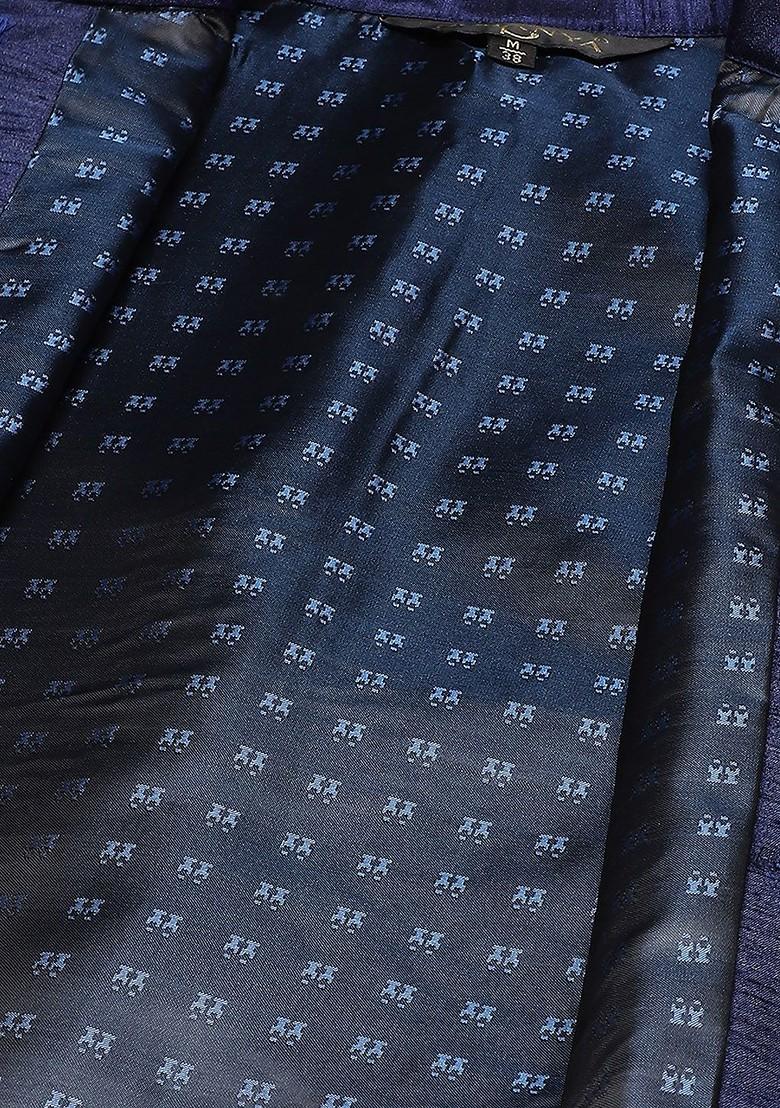 Blue Chikankari Cotton Kurta Set For Men