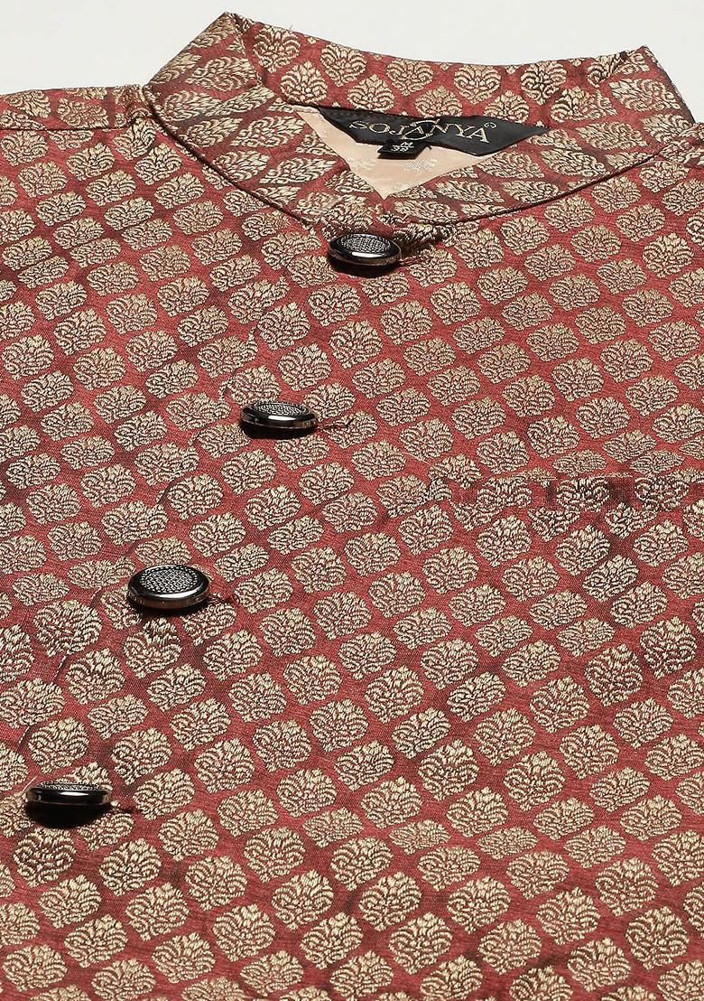 Black Chikankari Cotton Kurta Set For Men