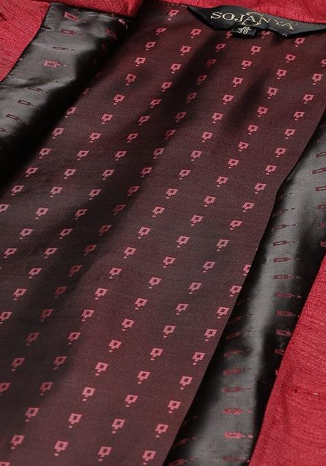 Black Chikankari Cotton Kurta Set For Men