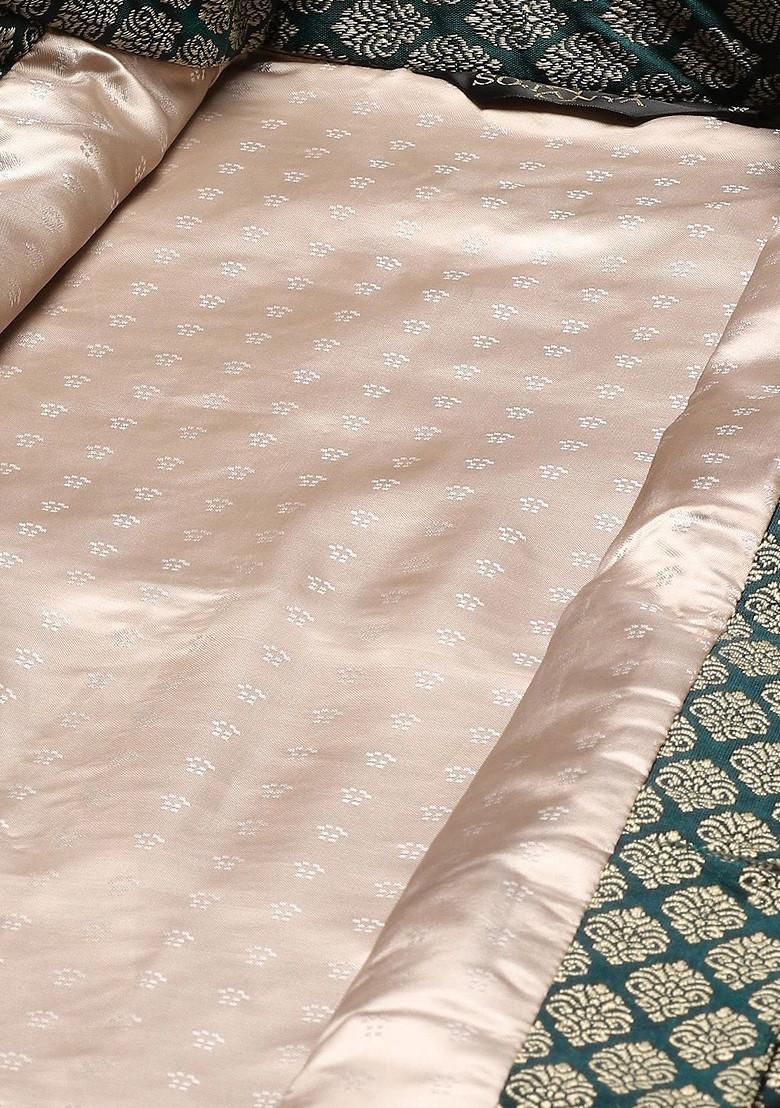 Peach Chikankari Cotton Kurta Set For Men
