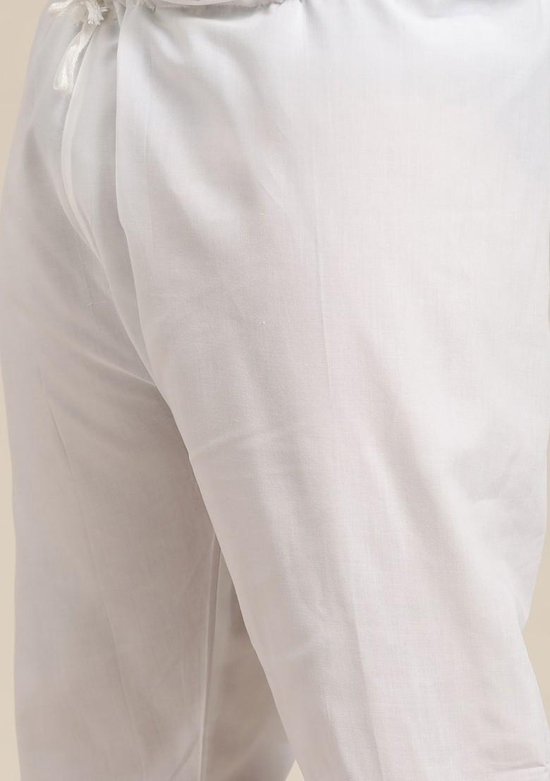 Rust Orange Ethnic Motifs Poly Blend Kurta Set For Men