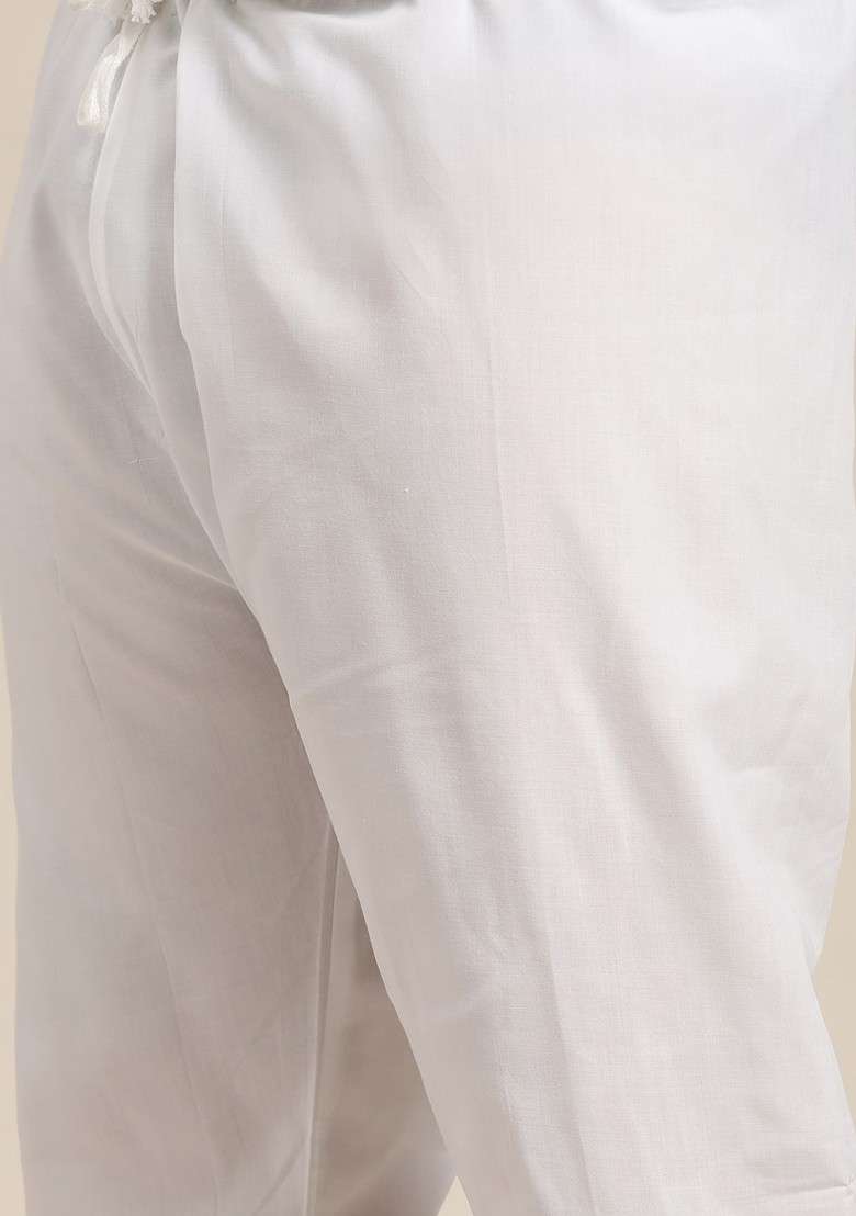 Olive Ethnic Motifs Jacquard Kurta Set For Men - Indya