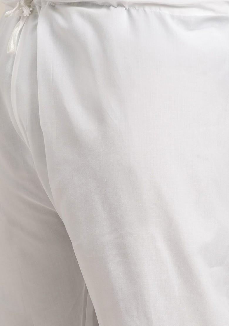 Purple Woven Poly Blend Kurta Set For Men