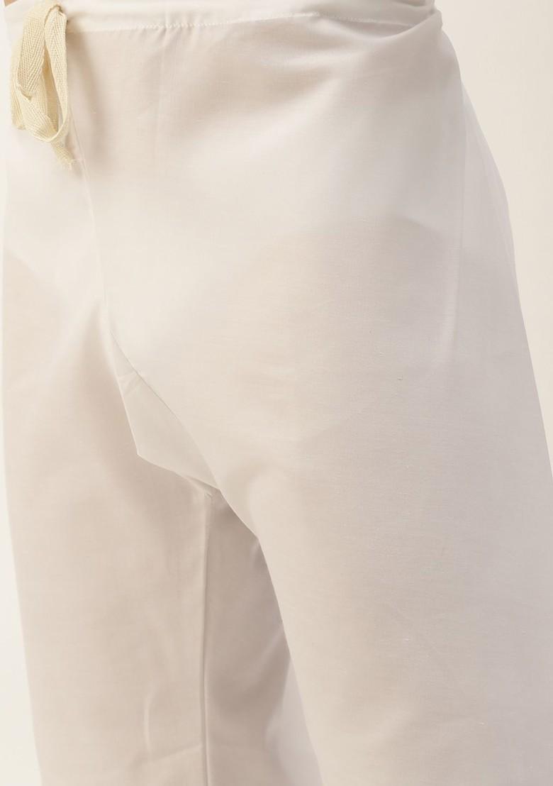 Green Ethnic Motifs Poly Blend Kurta Set For Men