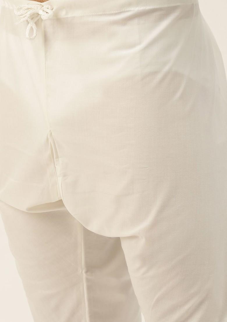 Olive Ethnic Motifs Jacquard Kurta Set For Men