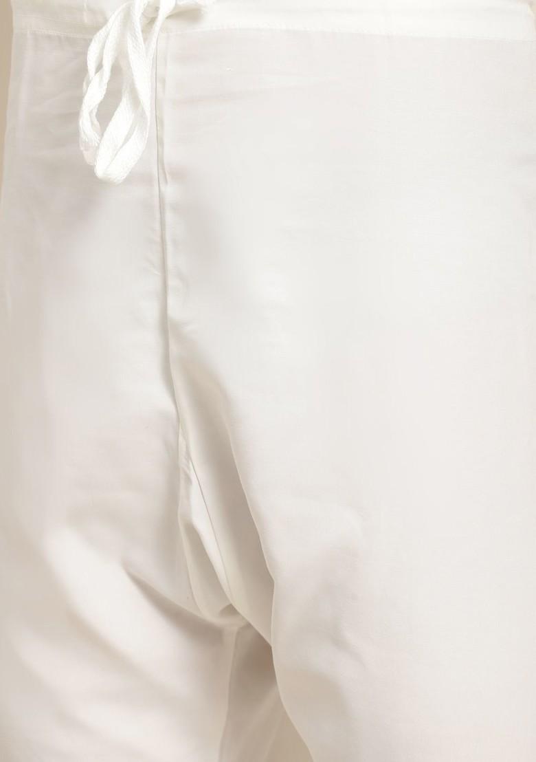 Sea Green Embroidered Poly Blend Kurta Set For Men