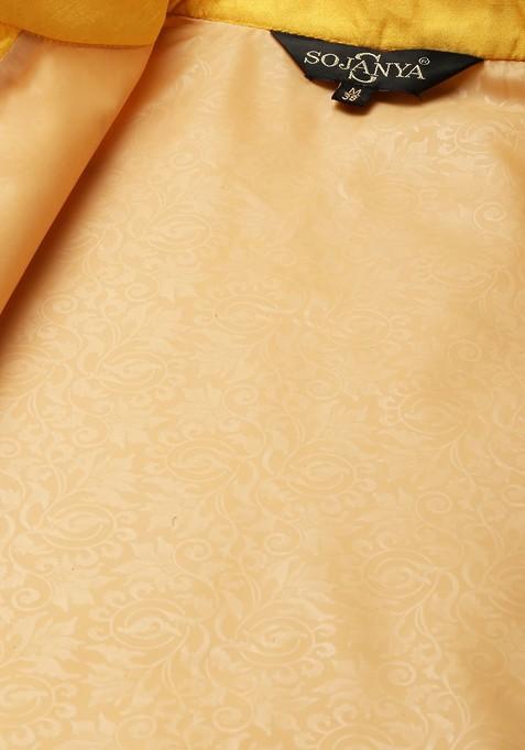 Pink Mirror Work Cotton Kurta Set For Men