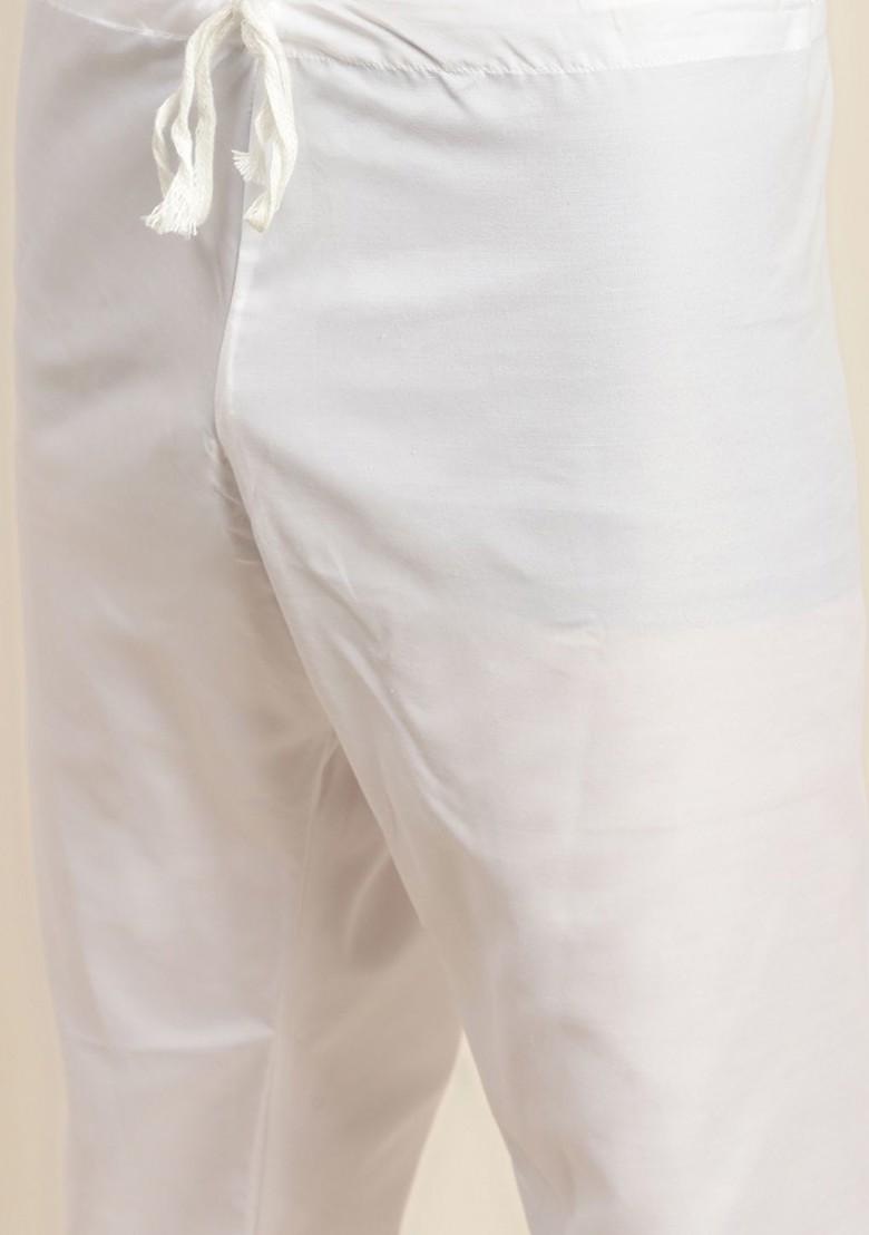 Black Solid Cotton Kurta Set For Men