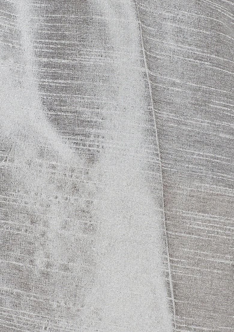 Grey Solid Poly Blend Kurta Set For Men