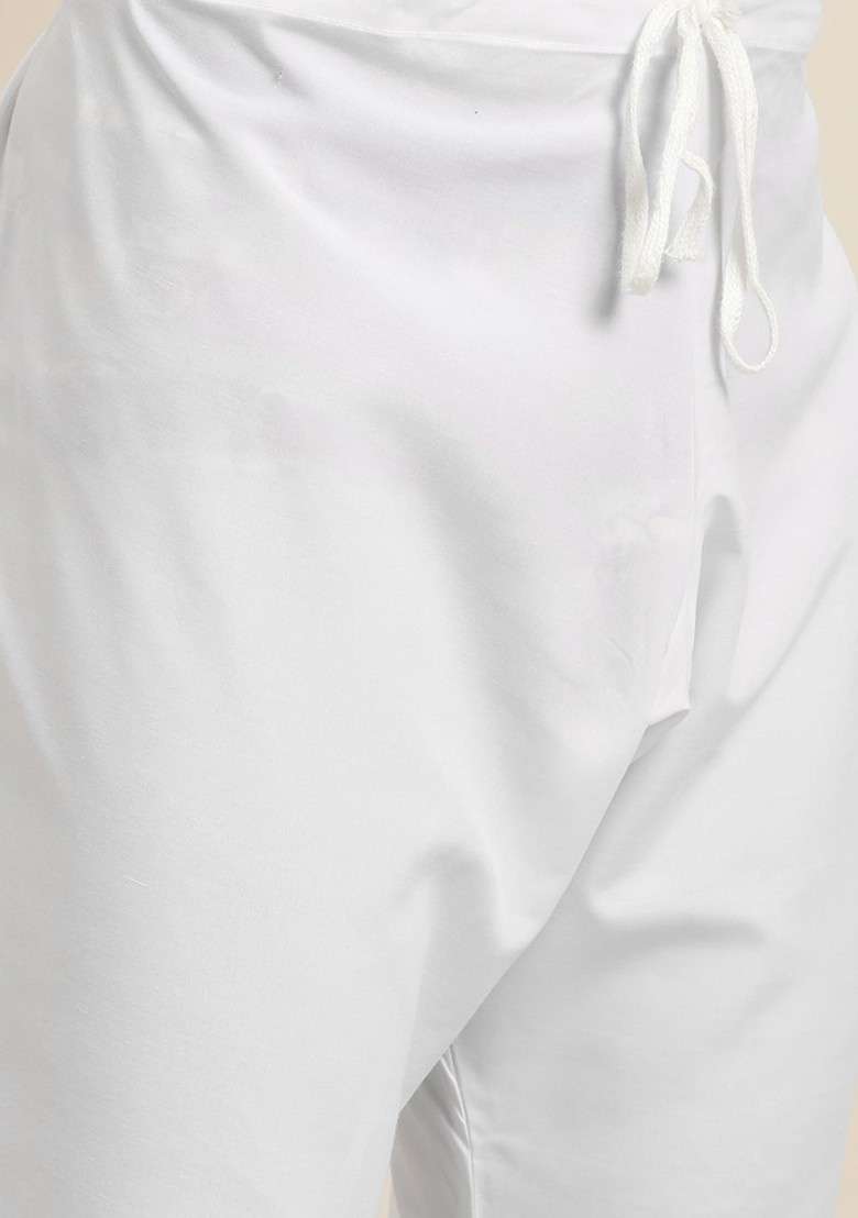 Black Solid Cotton Kurta Set For Men - Indya