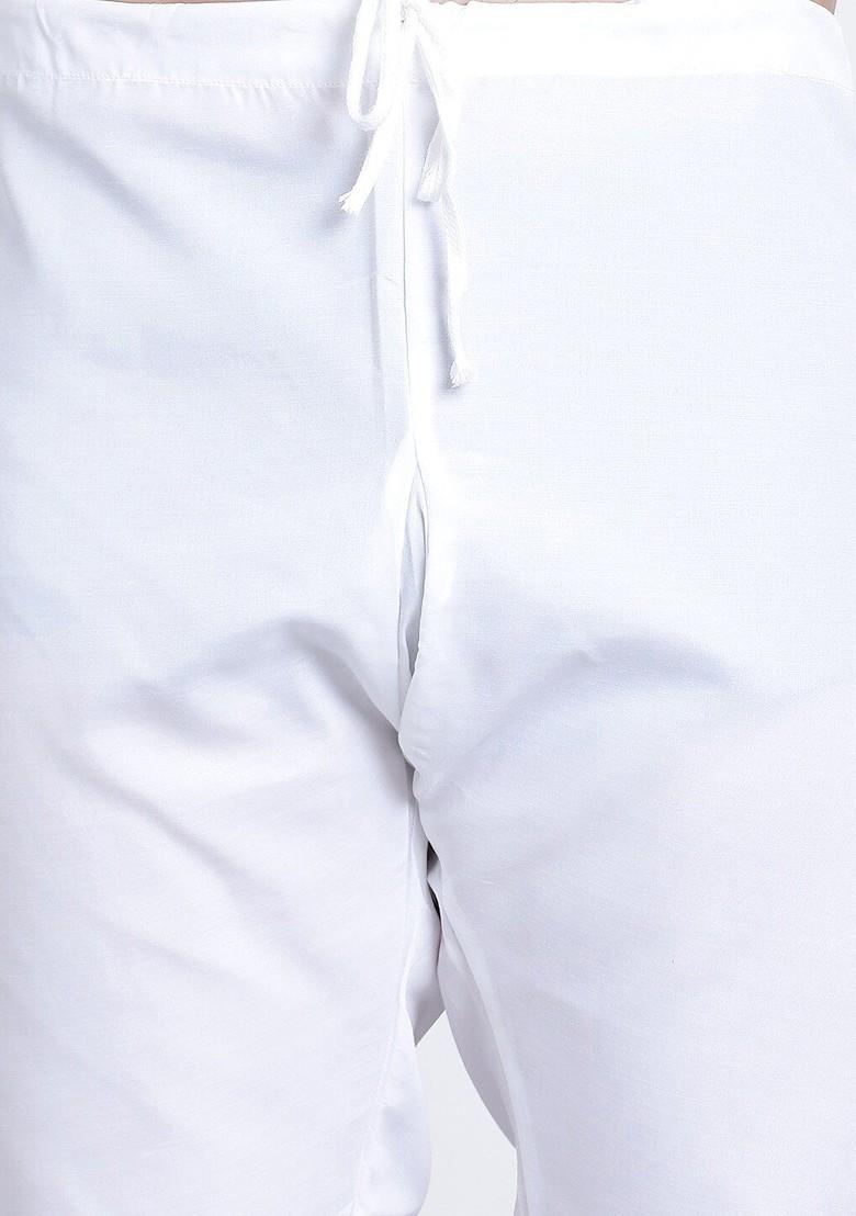 Maroon Yoke Design Cotton Kurta Set For Men