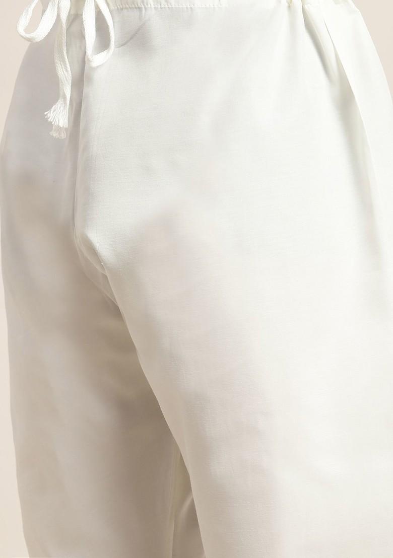 Purple Woven Poly Blend Kurta Set For Men