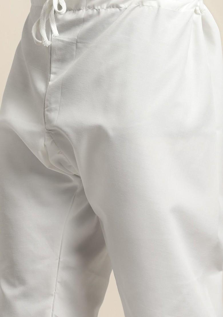 Green Solid Cotton Kurta Set For Men