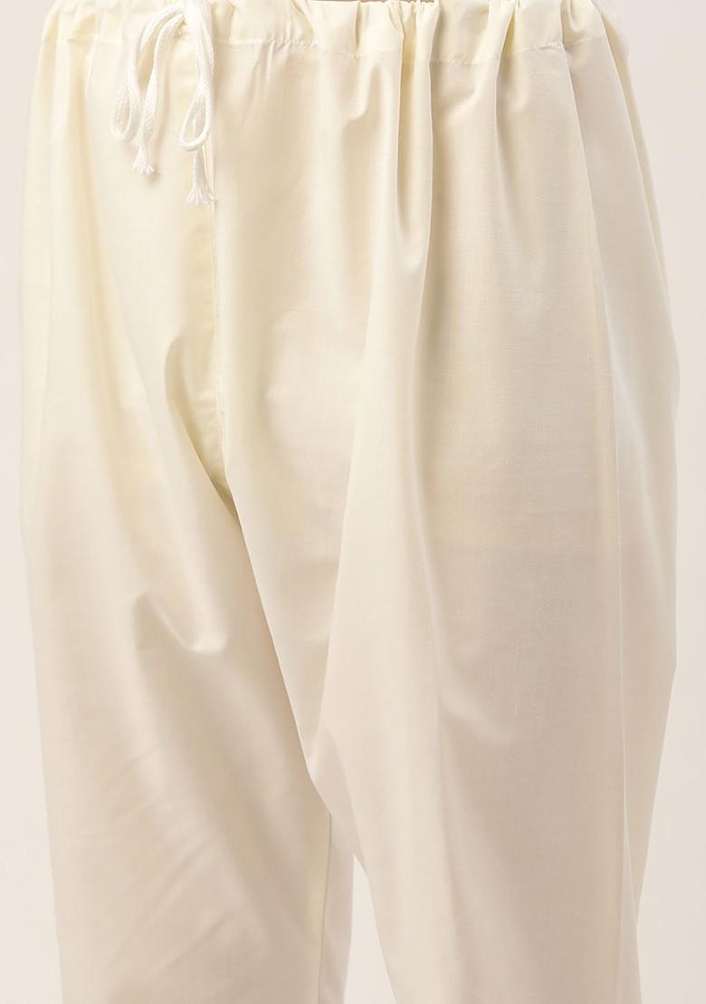 Mustard Ethnic Motifs Poly Blend Kurta Set For Men