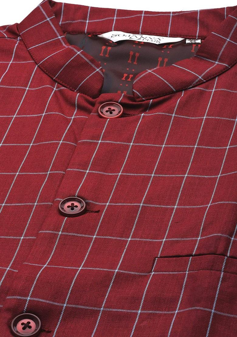 Yellow Embroidered Cotton Kurta Set For Men