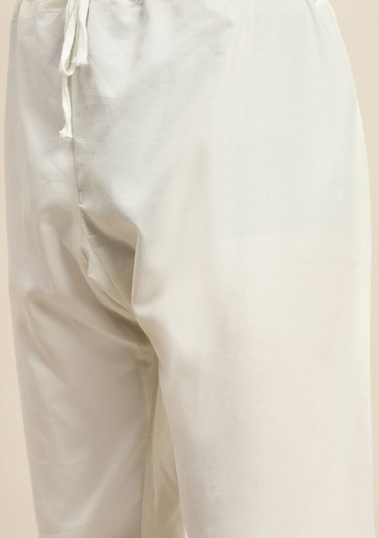 Rust Orange Ethnic Motifs Poly Blend Kurta Set For Men