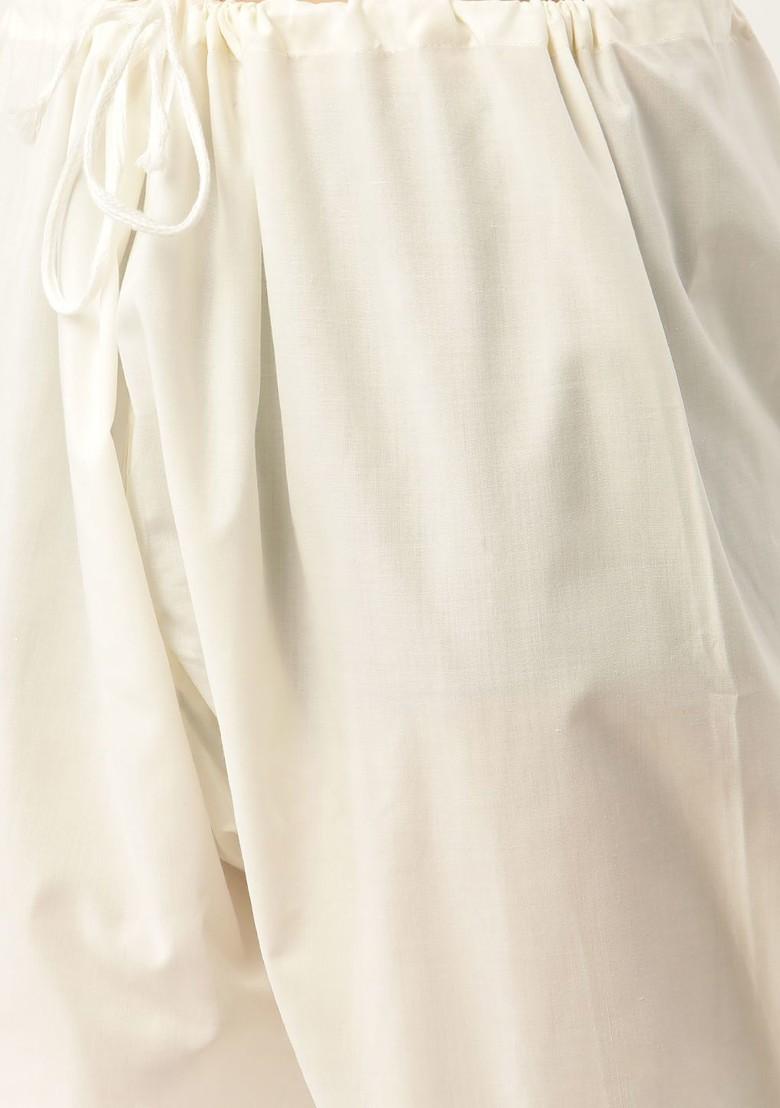 Orange Ethnic Motifs Silk Kurta Set For Men