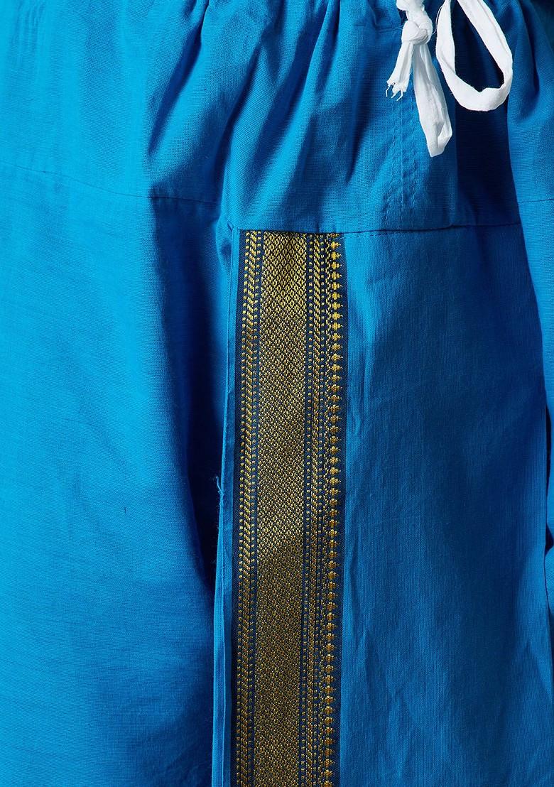 White Solid Poly Blend Kurta Set For Men